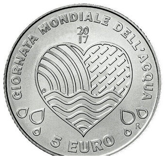 5€ mince z ročníkových sád San Marino