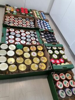 Zaváraninové poháre s viečkami, cca 200 ks - 1