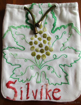 Vrecko vianočné plátené " Silvike "_NOVÉ handmade