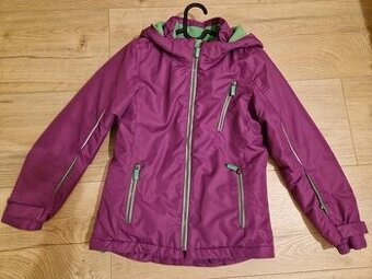 Lyžiarska bunda zelena 152, Tchibo 134/140 fialova