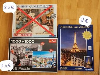 Predam puzzle 1000, resp. 1500 dielikov