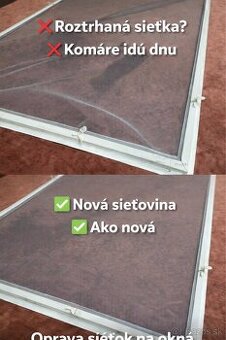 Oprava sieťok na okná