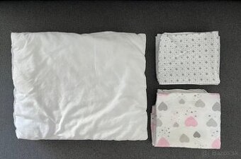 Detský paplón a vankúš do postieľk + 2 vzory obliečok