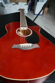 Elektroakustická gitara TIGER ACG4-RD plnej veľkosti,červená
