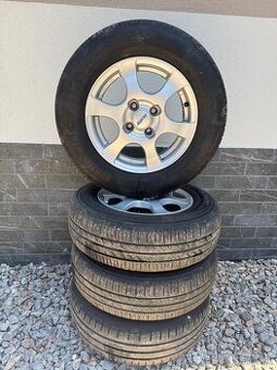 Hliníkové disky Alutec 4x100 r14 + letné 185/70 r14 6mm