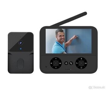 Bezdrôtový video zvonček s HD kamerou a 4,3" IPS displejom