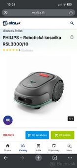 Robotická kosačka Philips
