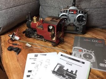 Skutočná parná lokomotíva na uhlie, rozchod 2 m, 45 mm