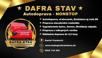 STAHOVANIE,VYPRATAVANIE BYTOV,DOMOV-NON STOP