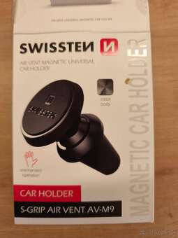 Swissten AV-M9 držiak do vetracej mriežky čierny