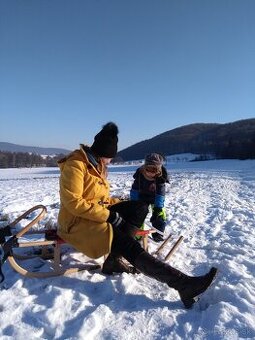 Kožené hnedé čižmy 40