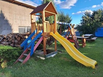 Detsky záhradný domcek+trampolina