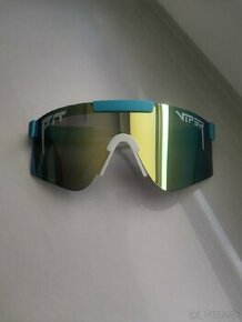Športové slnečné okuliare Pit Viper (modré-žlté sklo)