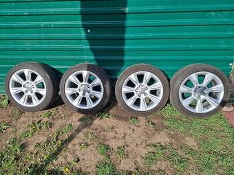 Elektrony audi Ronal 5x112 R17+pneumatiky 6mm Michelin letné