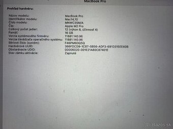 Apple Macbook Pro M2 16”