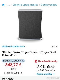 Čistička vzduchu Stadler Form - Roger medium