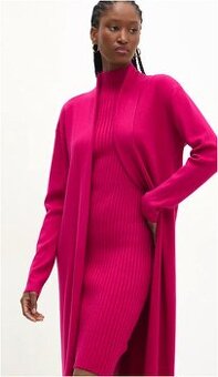 Úpletové šaty a kardigán FUKSIA