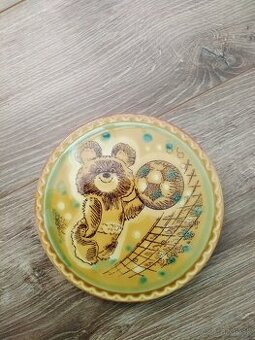 Keramický tanierik olympiáda 1980