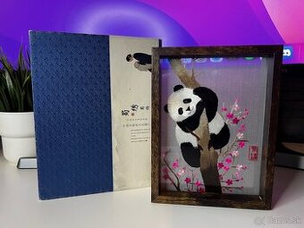 Originálny Čínsky vyšívaný obraz - Shu Embroidery