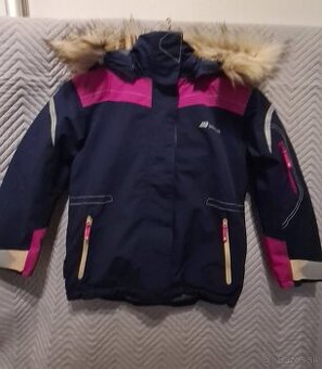 Dievčenská športová zimná bunda Skogstad, veľ. 116/122