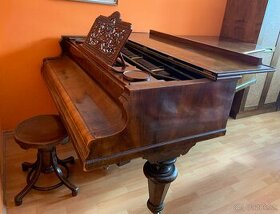 Predám starozitny klavir zn. Ehrbar Wien so stoličkou - 1