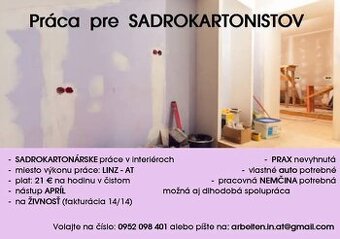 Hľadáme partiu SADROKARTONISTOV v Linz