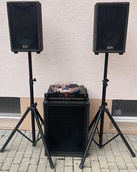 3-KANÁLOVÉ OZVUČENIE 2+1/2 = 1000W pre kluby, bary, DJs