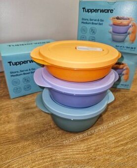 3ks nádoby do mikrovlnky Tupperware nové