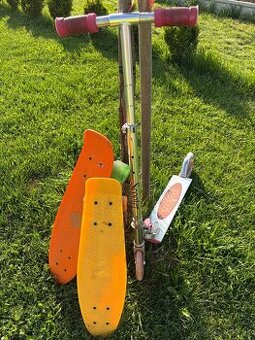 Predám detskú kolobežku a skateboardy