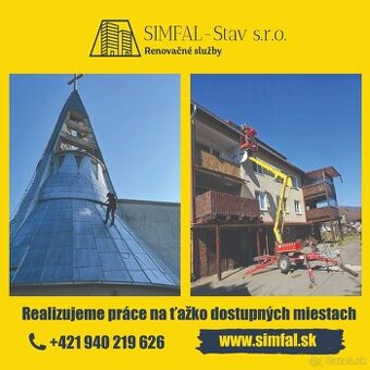 Renovačné Služby: Čistenie, Maľovanie Fasád a Striech