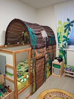 Posteľ KURA a séria djungelskog IKEA (IZBA DŽUNGLA)