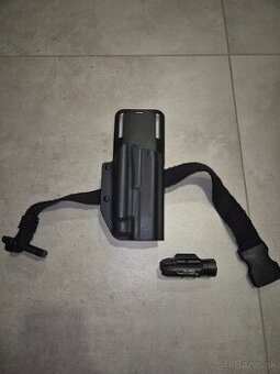 taktické kydexove stehenne puzdro na glock 17