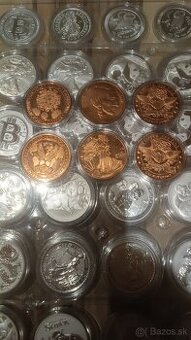 1 Oz a 2 oz strieborné investičné mince