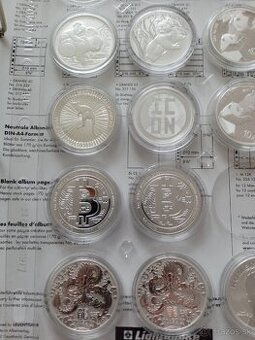 1 Oz a 2 oz strieborné investičné mince