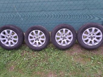 Originálne elektróny VW Golf V R15 + zimné pneumatiky Barum