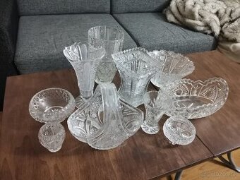 Brúsené sklo, krištáľ