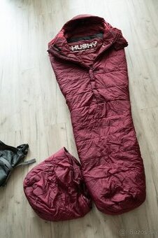 -28°C  HUSKY Anapurna ladies dámsky spacák, 175 cm, vínová