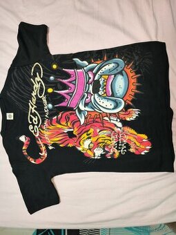 Nové čierne tričko detské 152 Ed Hard