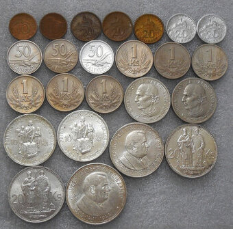 Mince: Sada mincí Slovenský štát Top stav - 1939-1945