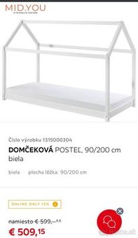 Domčekova montessori postel
