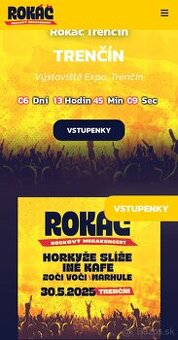 2 lístky Rokáč Trenčín