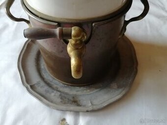 stary porcelanovo medeny samovar