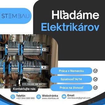 Hľadáme elektrikárov