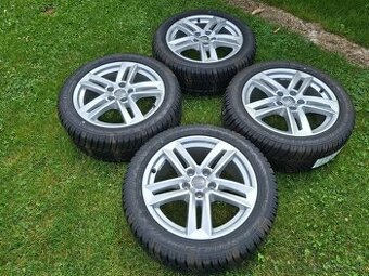 17" ALU orig AUDI 5x112 + zimné 225/50 r17 Dunlop NOVÁ SADA