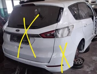 FORD S-MAX 2.0 TDCI 2015 predám DVERE PRAVÉ ZADNÉ, ZADNÉ SVE