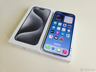APPLE IPHONE 15 PRO 128GB WHITE TITANIUM TOP STAV
