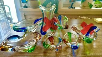 Hutné sklo - ZEMEK - RHAPSODY sada 6 ks