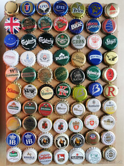 Predám korunkové uzávery, vrchnáky z piva a nápojov zbierka