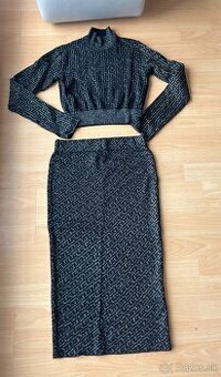 Liu.Jo set sukňa s crop svetríkom