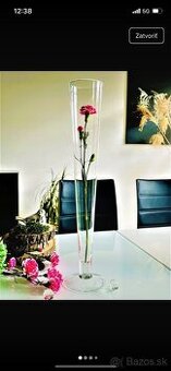 Vaza sklo vyska 60 cm